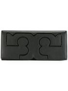 Tory Burch Logo Clutch, Women's, Black, Leather