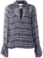 See By Chloé Striped Print V-neck Blouse