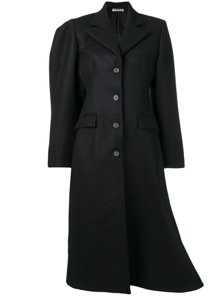 Aalto Irregular Shaped Coat - Black