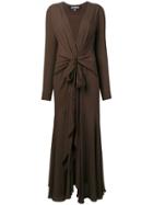 Jacquemus Long Flared Dress - Brown