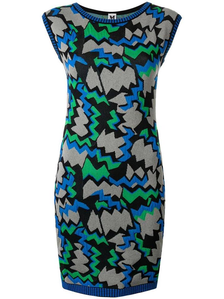 Missoni Sleeveless Knitted Dress, Women's, Size: 38, Blue, Cotton/polyamide