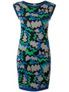 Missoni Sleeveless Knitted Dress, Women's, Size: 38, Blue, Cotton/polyamide