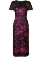 Talbot Runhof Metallic Twig Detail Dress - Pink