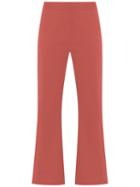Talie Nk Cropped Trousers, Women's, Size: 36, Yellow/orange, Cotton/polyester/spandex/elastane