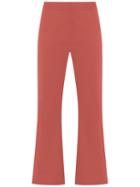 Talie Nk Cropped Trousers, Women's, Size: 36, Yellow/orange, Cotton/polyester/spandex/elastane