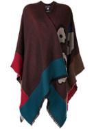 Talbot Runhof Tia Colour Block Wrap Cardigan - Red