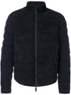 Giorgio Armani - Padded Jacket - Men - Feather Down/goat Skin/polyester - 50, Blue, Feather Down/goat Skin/polyester
