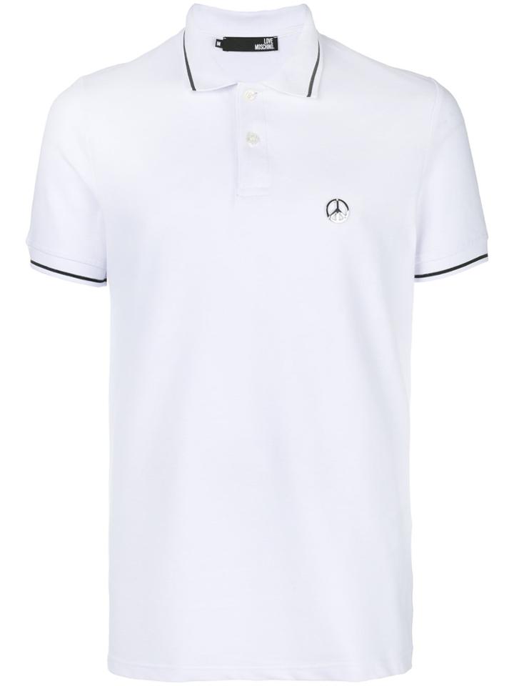 Love Moschino Logo Polo Shirt - White