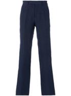 Ermanno Scervino Cropped Tailored Trousers - Blue