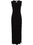 Simon Miller Tali Sleeveless Ribbed Maxi Dress - Black