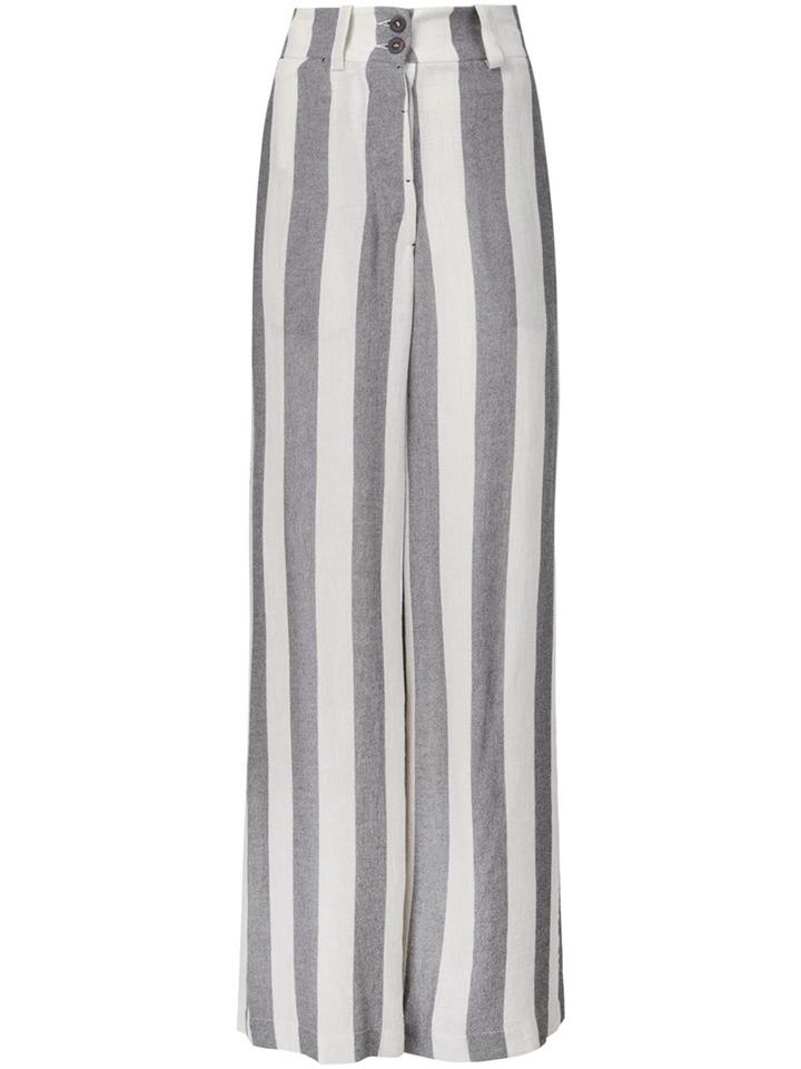 Lost & Found Ria Dunn Striped Straight Trousers