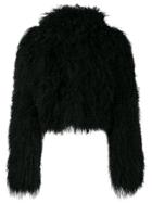 Haider Ackermann Hooded Shearling Jacket - Black