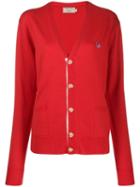 Maison Kitsuné Fox Cardigan - Red