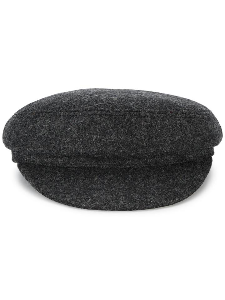Isabel Marant - Evie Wool Baker Boy Hat - Women - Cotton/polyester/wool - 57, Grey, Cotton/polyester/wool