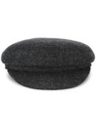 Isabel Marant - Evie Wool Baker Boy Hat - Women - Cotton/polyester/wool - 57, Grey, Cotton/polyester/wool