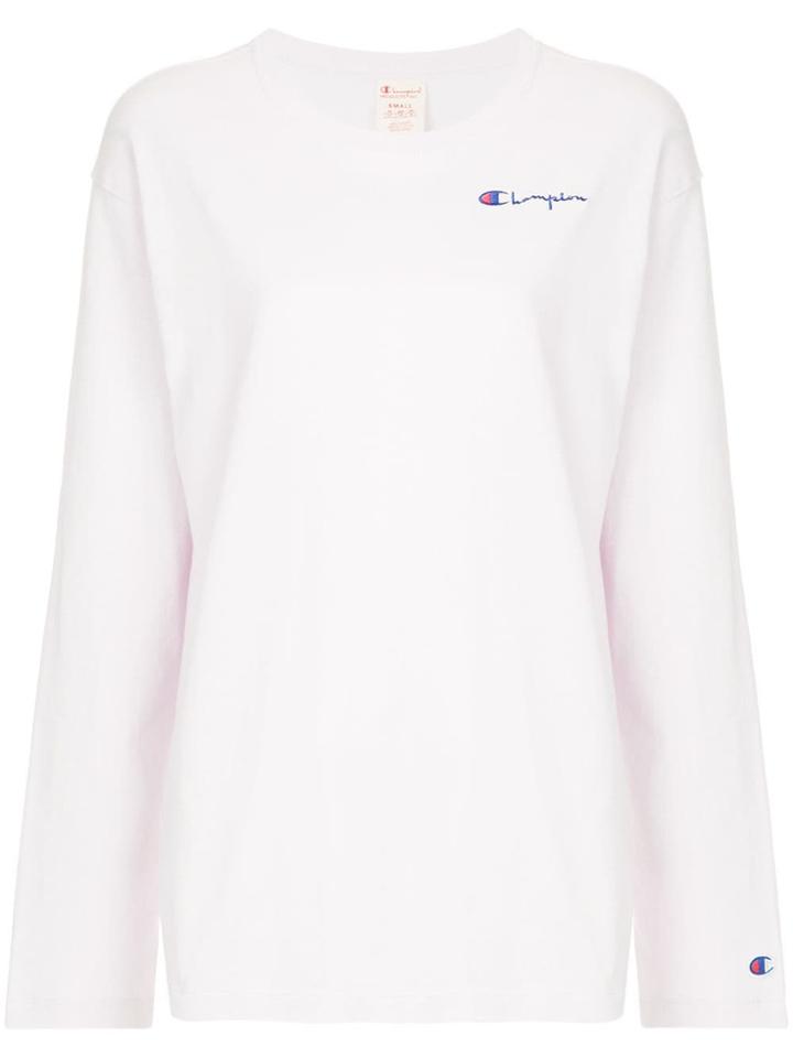 Champion Logo Embroidered Top - Pink