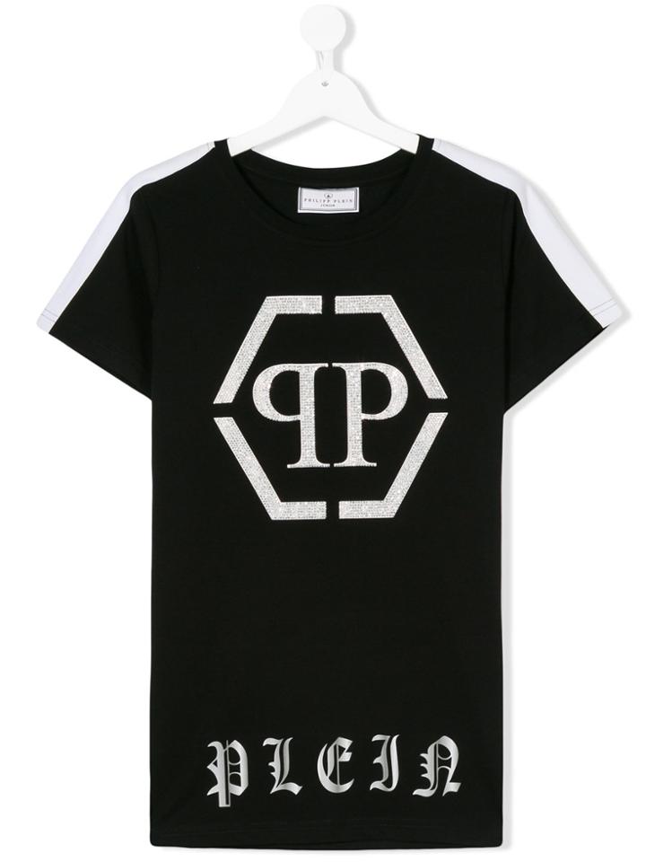 Philipp Plein Junior Teen Just Wanna Be T-shirt - Black