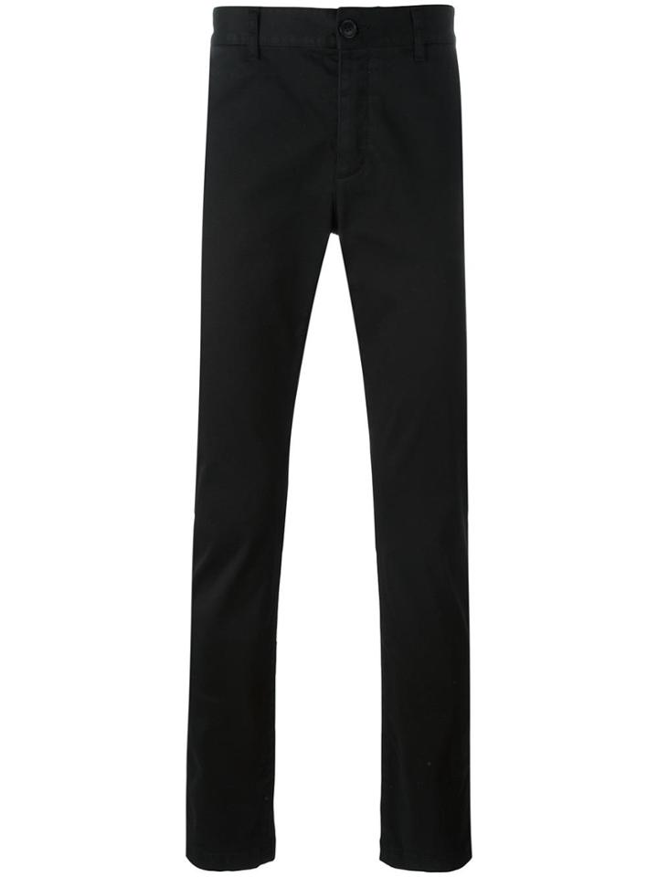 Saint Laurent Classic Slim Chino Trousers - Black