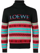 Loewe Striped Jacquard Sweater - Black