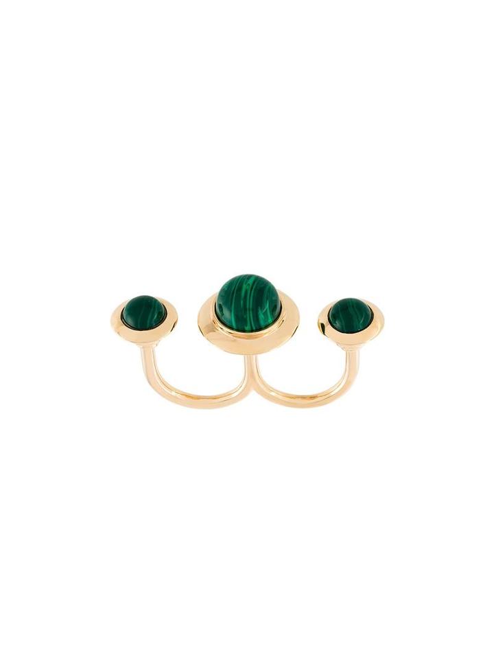 Eshvi 'astro' Double Ring, Women's, Size: 52, Metallic