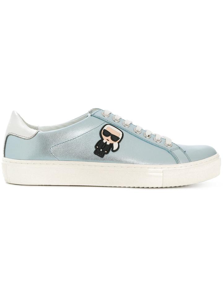 Karl Lagerfeld Karlito Patch Sneakers - Blue
