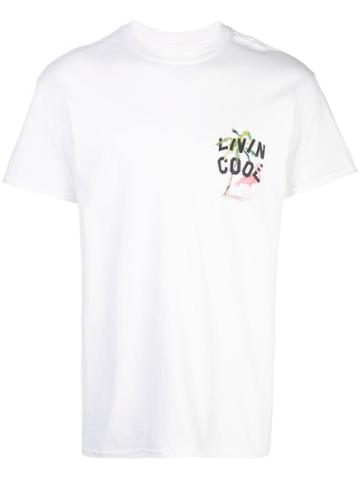 Livincool Flamingo Exclusive Crewneck T-shirt - White