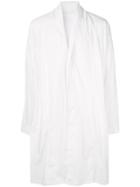 Julius Shawl Lapel Coat - White