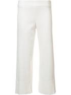 Cushnie Et Ochs - Straight Cropped Trousers - Women - Spandex/elastane/viscose - 2, White, Spandex/elastane/viscose