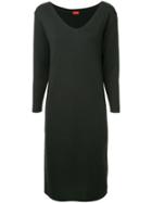 Des Prés Long-sleeve Midi Dress - Black