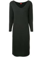 Des Prés Long-sleeve Midi Dress - Black
