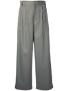 Cityshop - Wide-leg Cropped Jeans - Women - Linen/flax/polyester/cupro - 36, Nude/neutrals, Linen/flax/polyester/cupro
