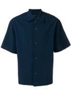 Qasimi Shortsleeved Textured Shirt - Blue