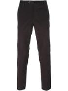 Pt01 Slim-fit Trousers, Men's, Size: 46, Brown, Cotton/spandex/elastane/virgin Wool