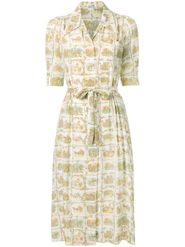 Hermès Pre-owned Victorian Illustration Dress - Multicolour