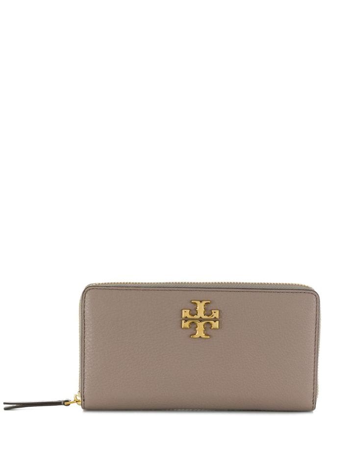 Tory Burch Logo Plaque Continental Purse - Grey