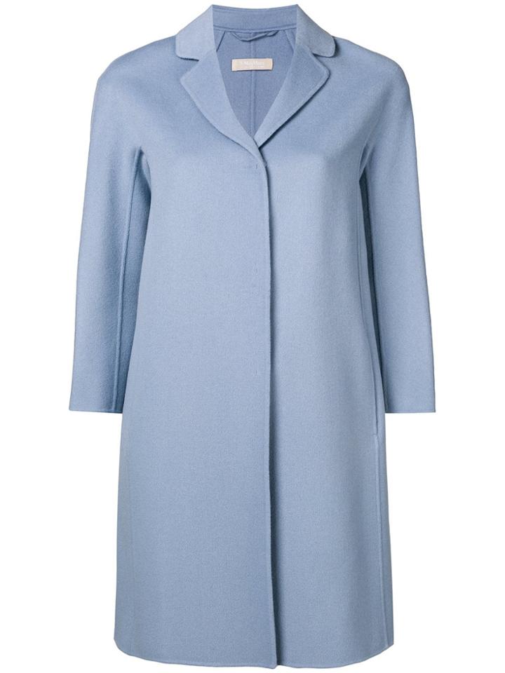 's Max Mara Single-breasted Coat - Blue