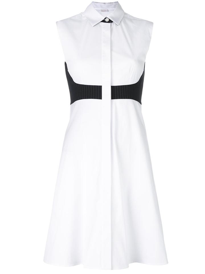 La Perla - Sleeveless Shirt Dress - Women - Cotton/polyamide/spandex/elastane/wool - 40, White, Cotton/polyamide/spandex/elastane/wool