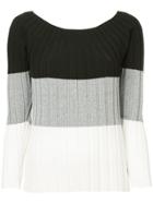 Des Prés Striped Boat-neck Jumper - Multicolour