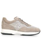 Hogan Lace-up Sneakers, Men's, Size: 7, Grey, Suede/leather/nylon