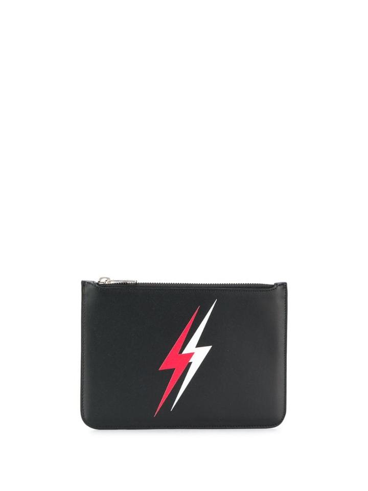 Neil Barrett Lightning Pint Cardholder - Black