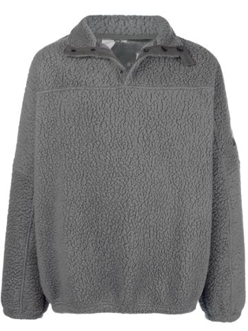 Gr10k Oversized Teddy Sweatshirt - Grey