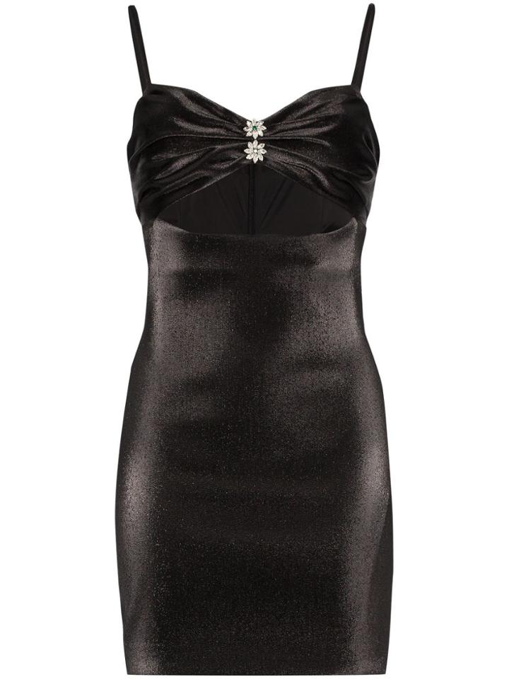 Area Cutout Mini-dress - Black