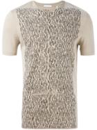 Helmut Lang Vintage Front Print T-shirt - Nude & Neutrals