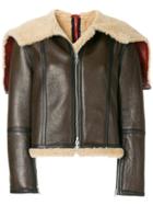 Calvin Klein 205w39nyc Zipped Shearling Jacket - Brown