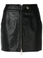 Misbhv Logo Embossed Mini Skirt - Black