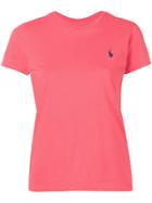 Polo Ralph Lauren Logo Embroidered Crew Neck T-shirt - Pink