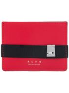 1017 Alyx 9sm Branded Strap Front Cardholder - Red