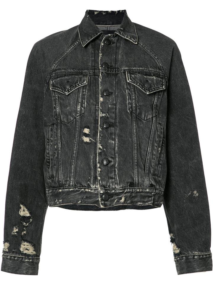 R13 Loose-fit Denim Jacket, Women's, Size: Small, Black, Cotton