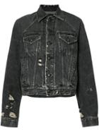 R13 Loose-fit Denim Jacket, Women's, Size: Small, Black, Cotton