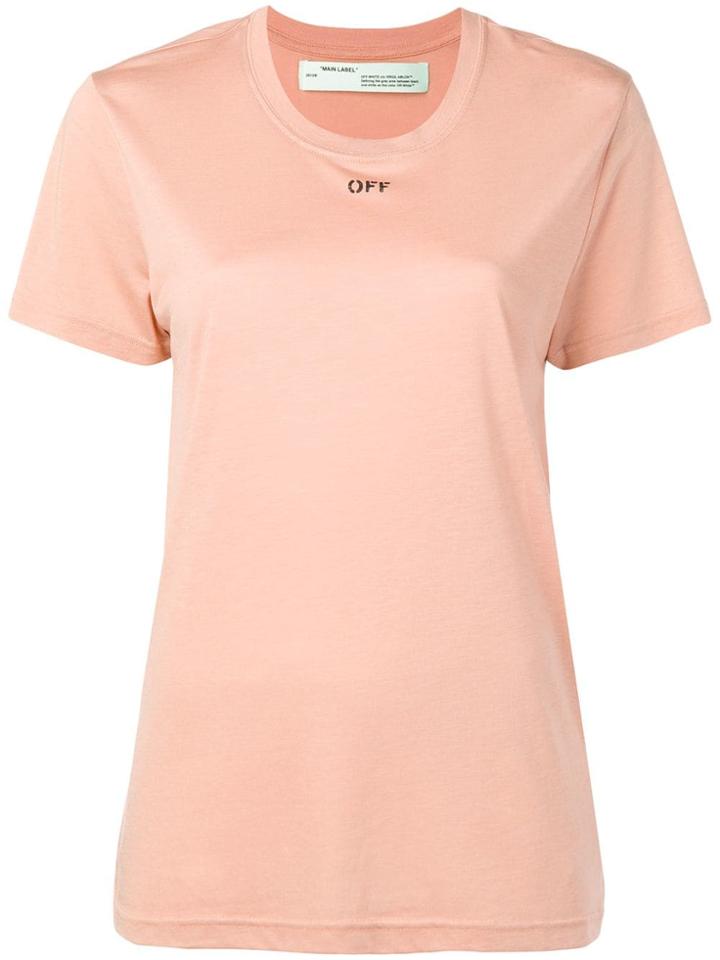 Off-white 'off' Logo Print T-shirt - Neutrals